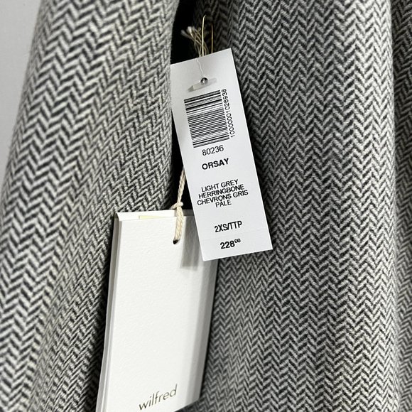 NWT Wilfred Orsay Blazer + Wilfred Classic Mini Skirt Set - Size 2XS / 0 - Picture 4 of 10